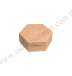 MDF Ahşap Altıgen Kutu KU285