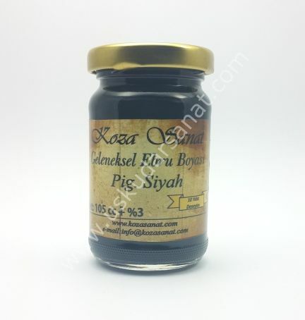 Koza Ezilmiş Ebru Boyası 105cc Pigment Çiçek Siyahı