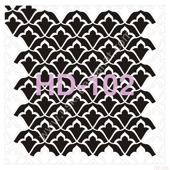 Cadence Home Decor Mobilya - Duvar Stencil 45x45cm HD-102
