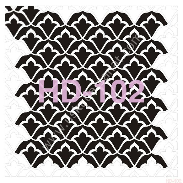 Cadence Home Decor Mobilya - Duvar Stencil 45x45cm HD-102