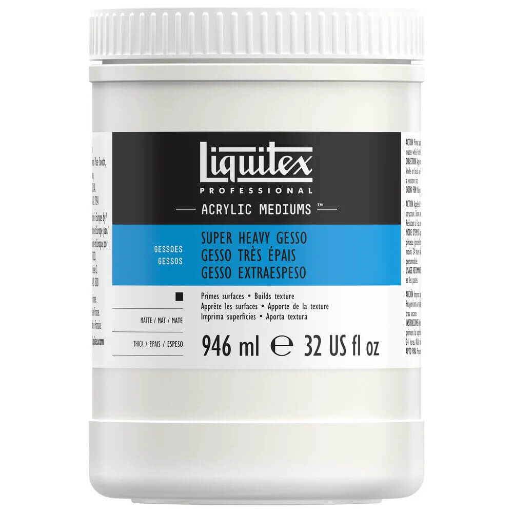 Liquitex Professional Super Heavy Gesso Akrilik Süper Yoğun Zemin Astarı Beyaz 946 ml