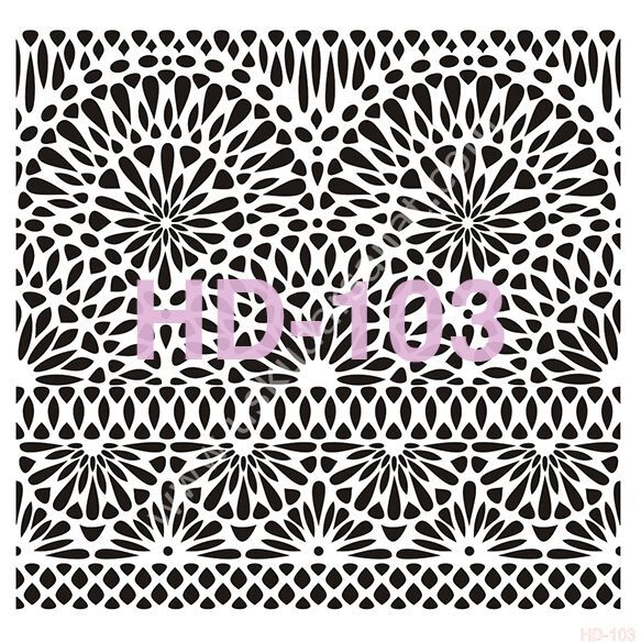 Cadence Home Decor Mobilya - Duvar Stencil 45x45cm HD-103