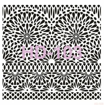 Cadence Home Decor Mobilya - Duvar Stencil 45x45cm HD-103