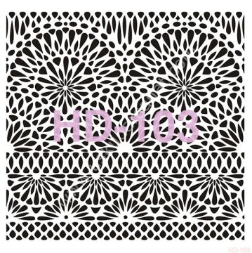 Cadence Home Decor Mobilya - Duvar Stencil 45x45cm HD-103