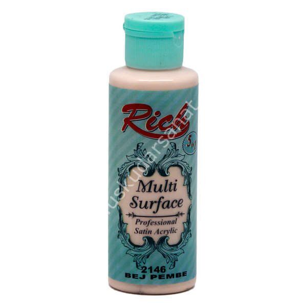 Rich Multi Surface Her Yüzey İçin Akrilik Boya 130 cc. 2146 BEJ PEMBE