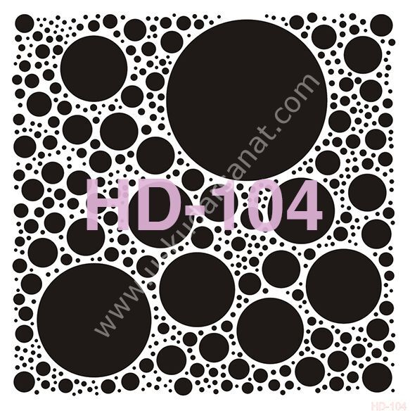 Cadence Home Decor Mobilya - Duvar Stencil 45x45cm HD-104