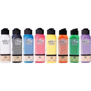 Artdeco Akrilik Boya 140 ml 8'li 