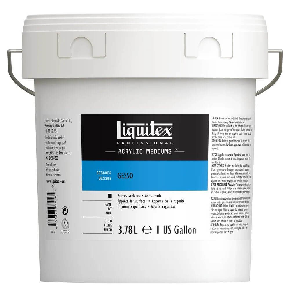 Liquitex Professional Gesso Zemin Astar Boyası Beyaz 3.78 Litre