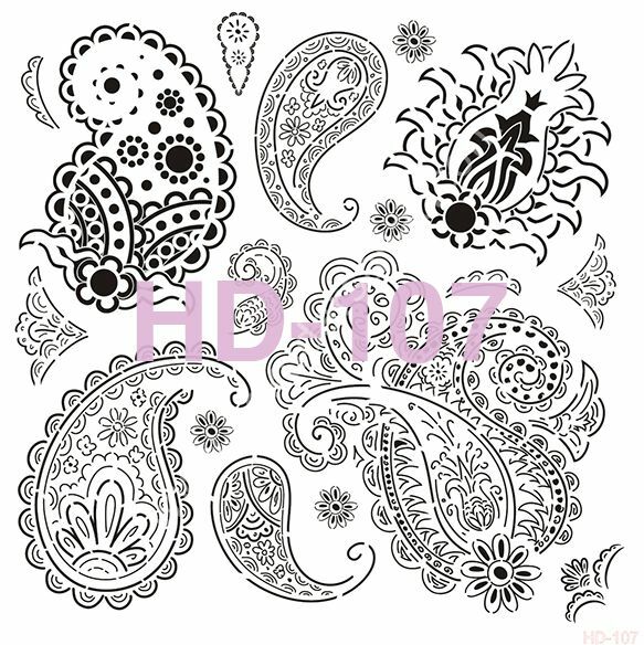 Cadence Home Decor Mobilya - Duvar Stencil 45x45cm HD-107