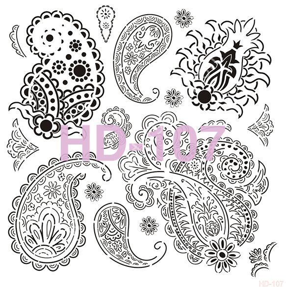 Cadence Home Decor Mobilya - Duvar Stencil 45x45cm HD-107