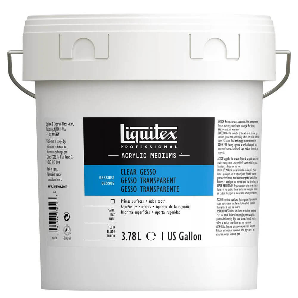 Liquitex Professional Clear Gesso Akrilik Şeffaf Zemin Astarı 3.78 Litre