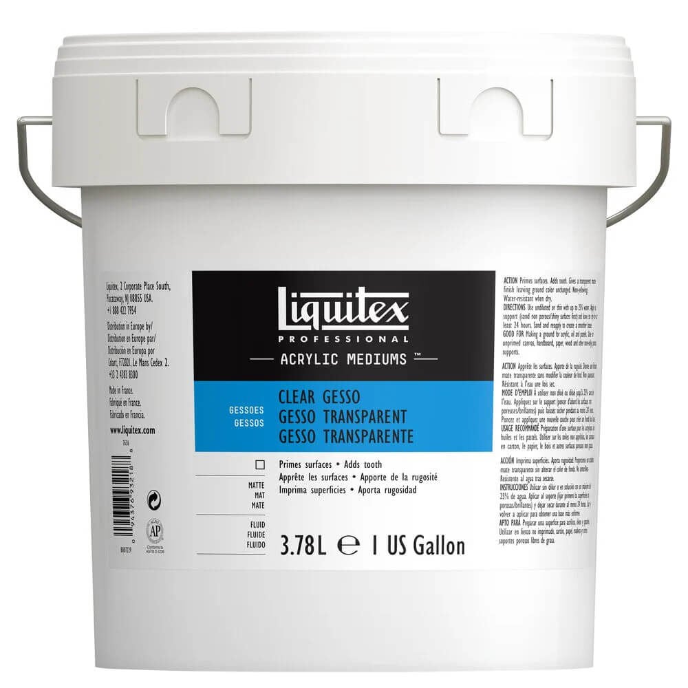 Liquitex Professional Clear Gesso Akrilik Şeffaf Zemin Astarı 3.78 Litre