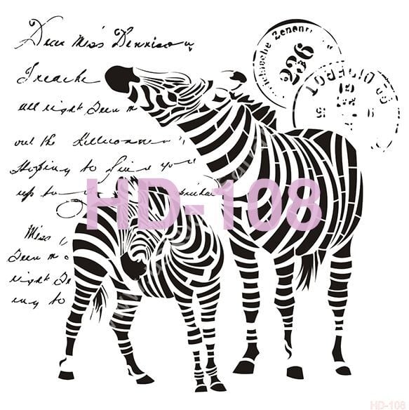 Cadence Home Decor Mobilya - Duvar Stencil 45x45cm HD-108