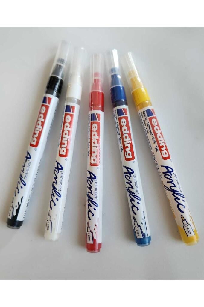 Edding 5300 Permanent 1-2mm Akrilik Kalem Seti 5'li
