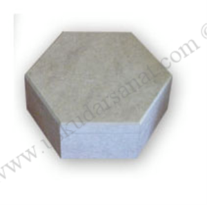 MDF Ahşap Altıgen Mini Kutu 01