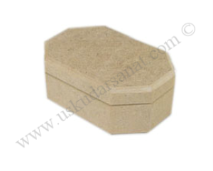 MDF Ahşap Sekizgen Mini Kutu 03
