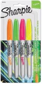 Sharpie Neon Permanent 4lü Set Fine Uç