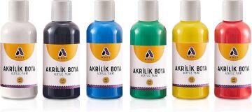 Adel Akrilik Boya Seti 60 ml 6'lı Temel Renkler 2188000053