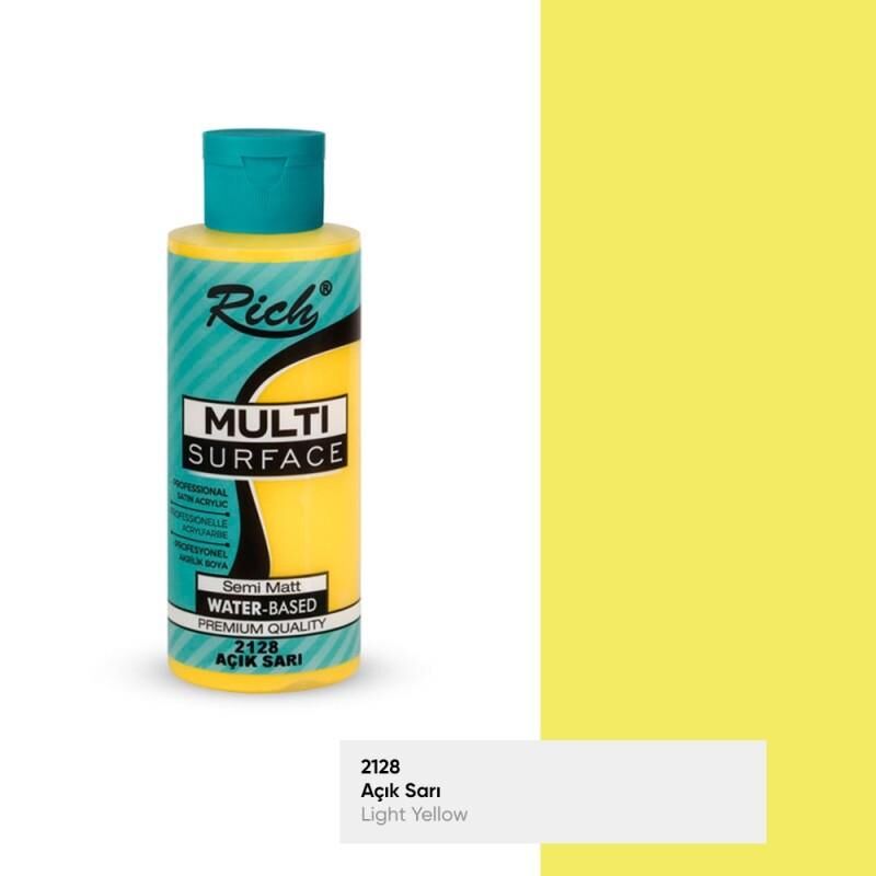 Rich Multi Surface Her Yüzey İçin Akrilik Boya 120 cc. 2128 AÇIK SARI