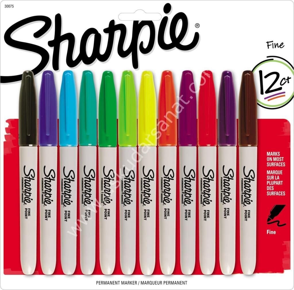 Sharpie Permanent Fine Markör 12'li Set