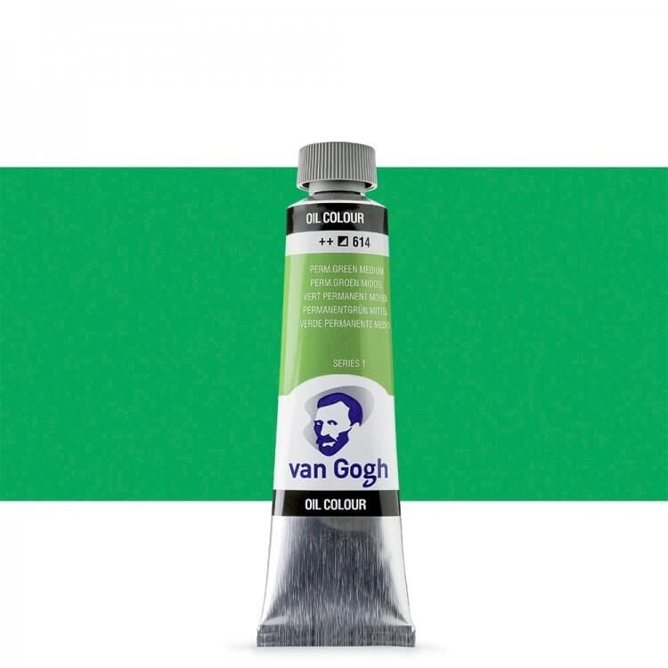 Talens Van Gogh Yağlı Boya 40ml Seri 1 614 Permanent Green M