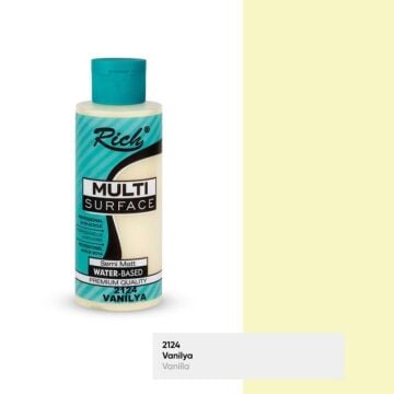 Rich Multi Surface Her Yüzey İçin Akrilik Boya 120 cc. 2124 VANİLYA