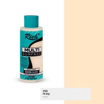 Rich Multi Surface Her Yüzey İçin Akrilik Boya 120 cc. 2120 FİLDİŞİ