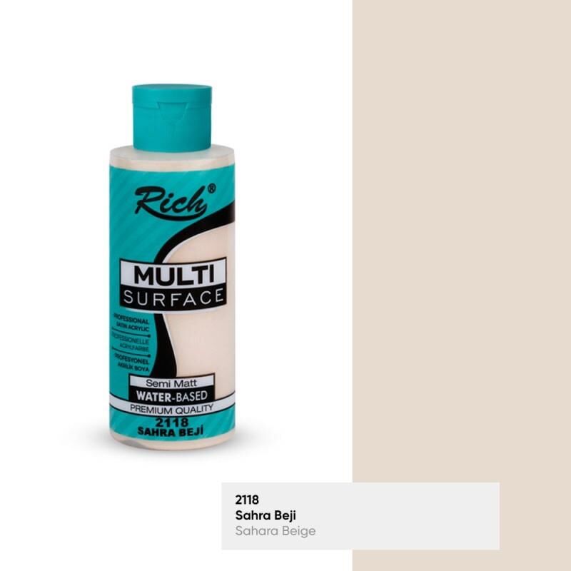 Rich Multi Surface Her Yüzey İçin Akrilik Boya 120 cc. 2118 SAHRA BEJİ