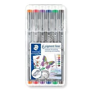 Staedtler Pigment Liner 0,5mm Renkli 6'lı Set