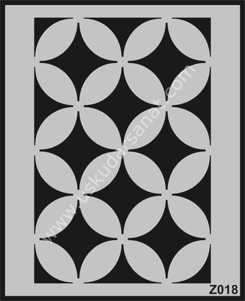 Mood Duvar Stencil Şablon 50X60cm Z018