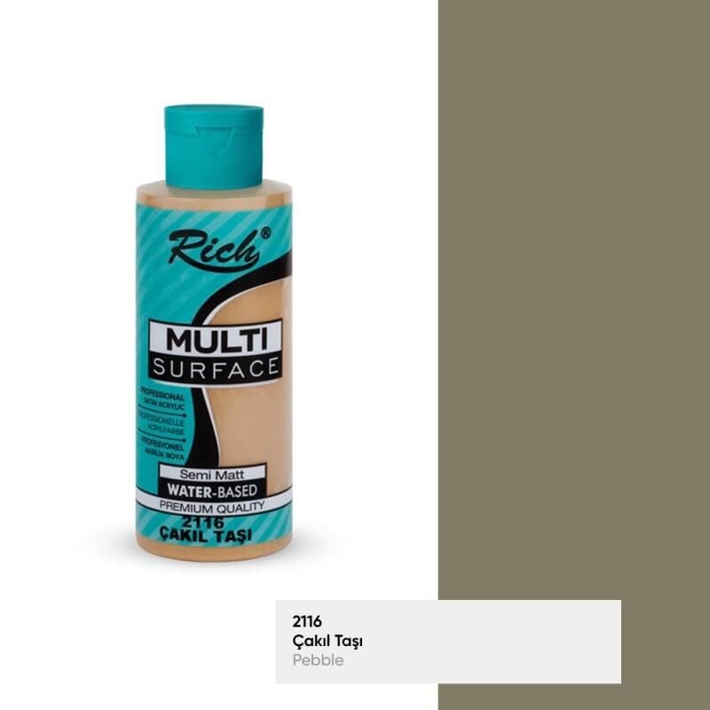 Rich Multi Surface Her Yüzey İçin Akrilik Boya 120 cc. 2116 ÇAKIL TAŞI