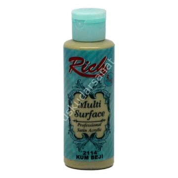 Rich Multi Surface Her Yüzey İçin Akrilik Boya 130 cc. 2114 KUM BEJİ