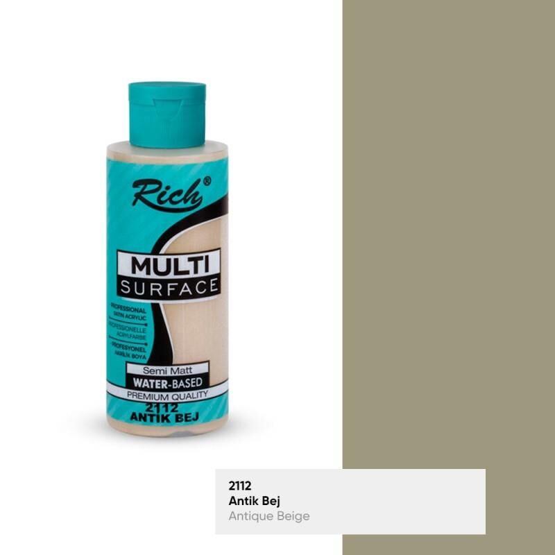 Rich Multi Surface Her Yüzey İçin Akrilik Boya 120 cc. 2112 ANTİK BEJ