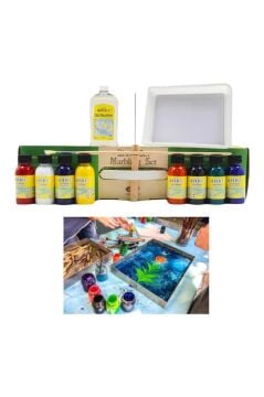 Ebru Başlangıç Seti 8 Renk X 30 ml (A4 TEKNELİ)
