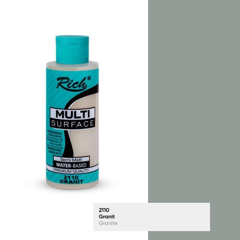 Rich Multi Surface Her Yüzey İçin Akrilik Boya 120 cc. 2110 GRANİT