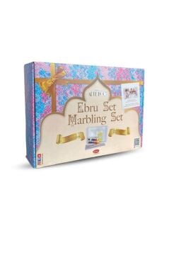 Ebru Başlangıç Seti 12 Renk X 15 ml (A4 Tekneli)