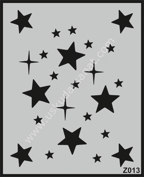 Mood Duvar Stencil Şablon 50X60cm Z013