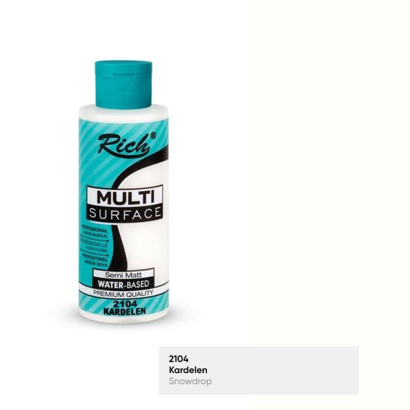 Rich Multi Surface Her Yüzey İçin Akrilik Boya 120 cc. 2104 KARDELEN