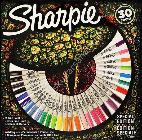 Sharpie Permanent Fine Markör 30 Renk Set