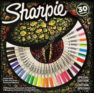 Sharpie Permanent Fine Markör 30 Renk Set