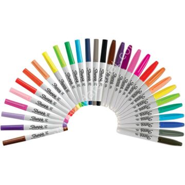 Sharpie Permanent Fine Markör 30 Renk Set