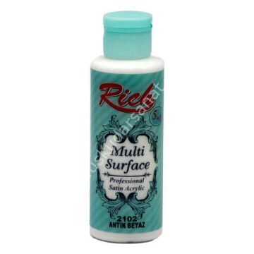 Rich Multi Surface Her Yüzey İçin Akrilik Boya 130 cc. 2102 ANTİK BEYAZ