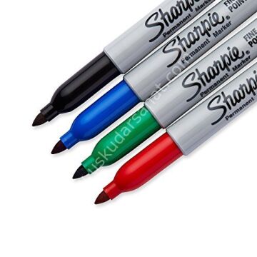 Sharpie Permanent Fine Markör 4'lü Set Klasik Renkler