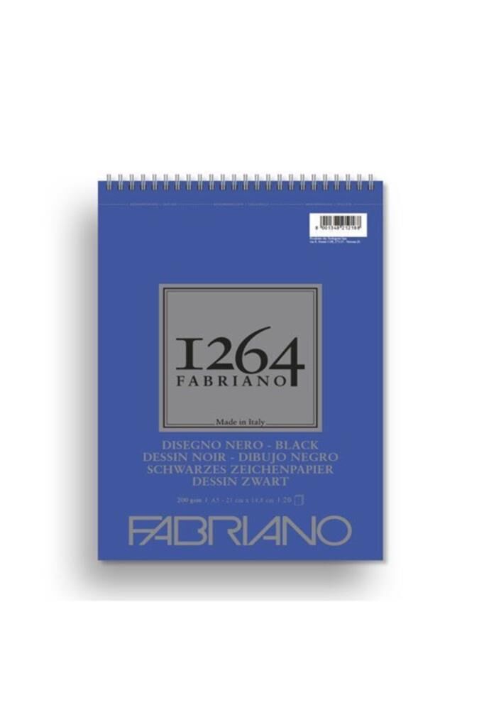 Fabriano Black Paper 200 Gr A5 20 Yaprak Spiralli F19100651