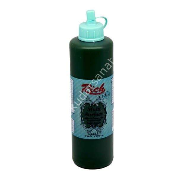 Rich Multi Surface Her Yüzey İçin Akrilik Boya 500 cc. 2222 YAĞ YEŞİLİ