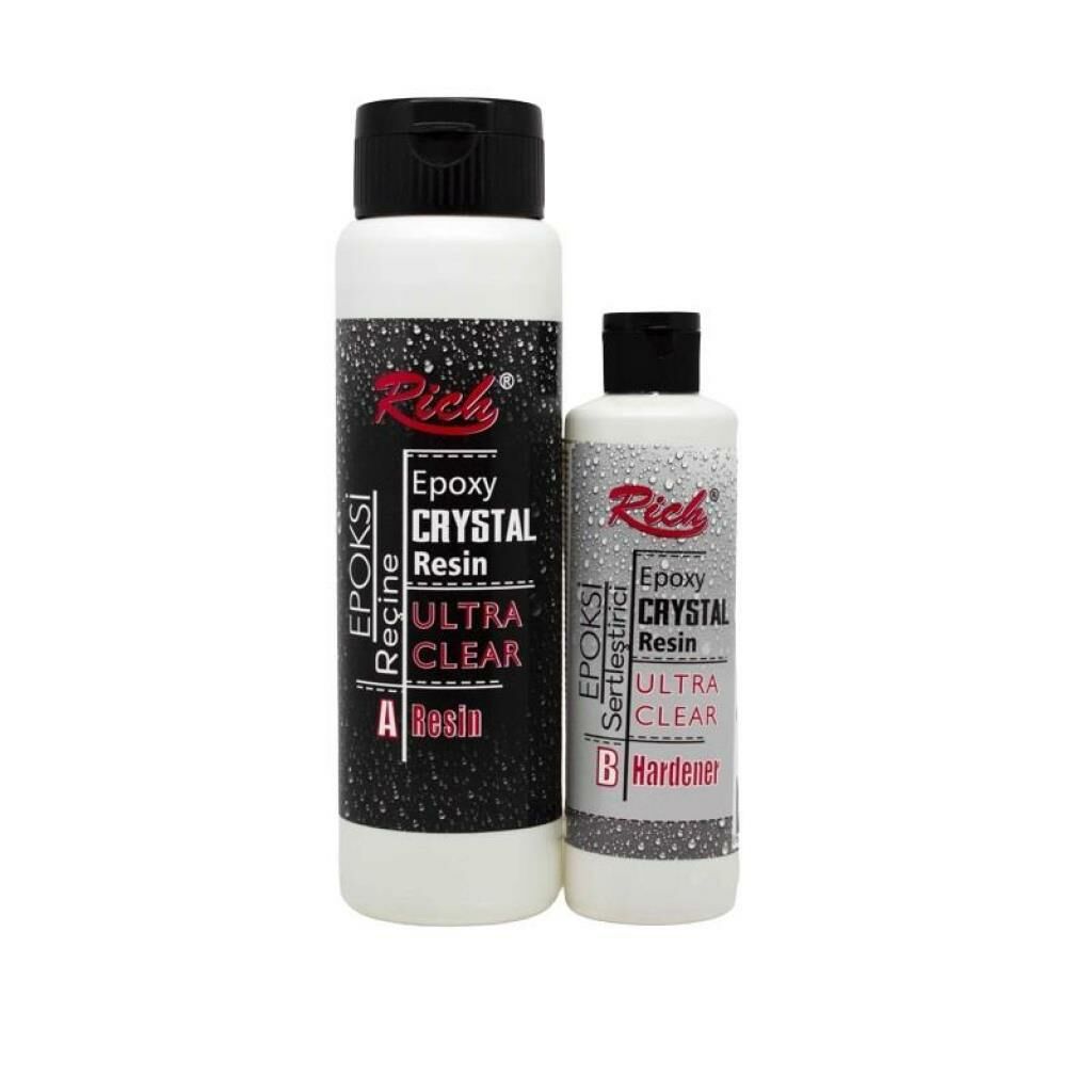 Rich Crystal Resin Transparan Şeffaf Kristal Reçine Set 750 cc