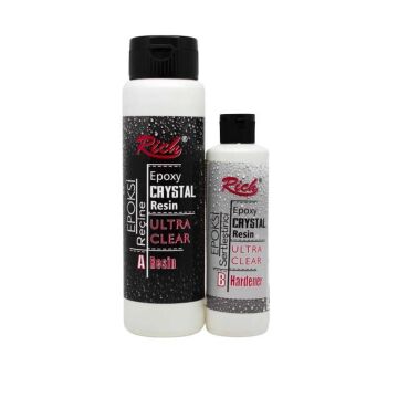 Rich Crystal Resin Transparan Şeffaf Kristal Reçine Set 750 cc