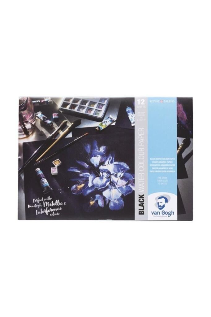 Van Gogh Siyah Sulu Boya Bloğu 360g 12 Yaprak A4