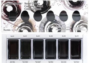 Gansai Tambi Sumi Renkleri, 6'lı Set
