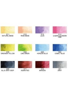 Zig Kuretake Gansai Tambi Japon Sulu Boya Pastel Renkler 12 Renk Mc20/12v-2